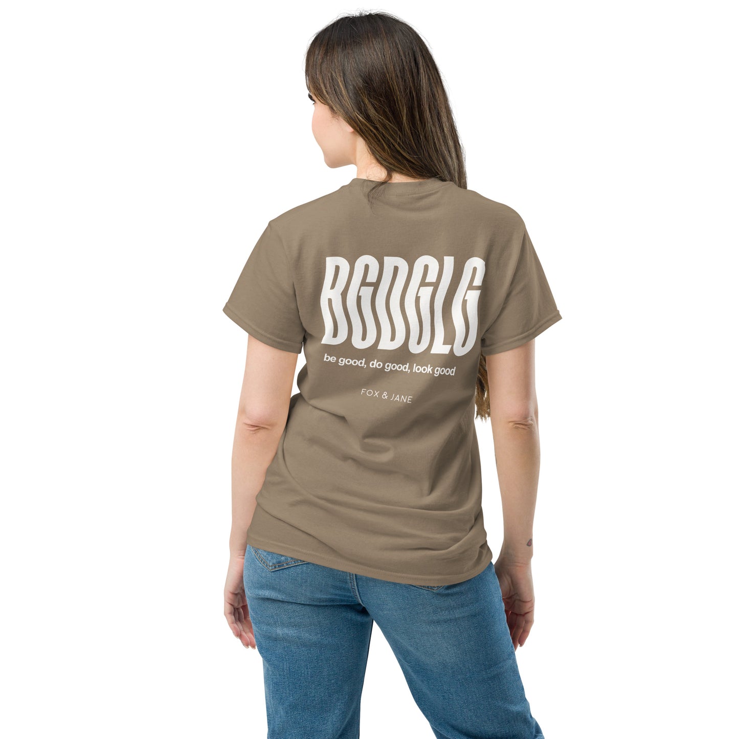 BGDGLG Unisex classic tee | Back Print | Off White
