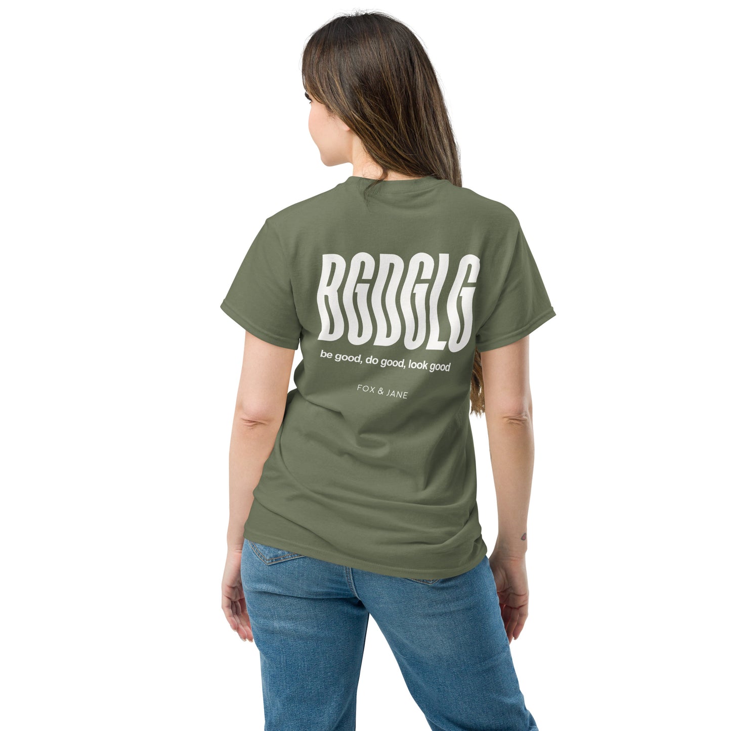 BGDGLG Unisex classic tee | Back Print | Off White