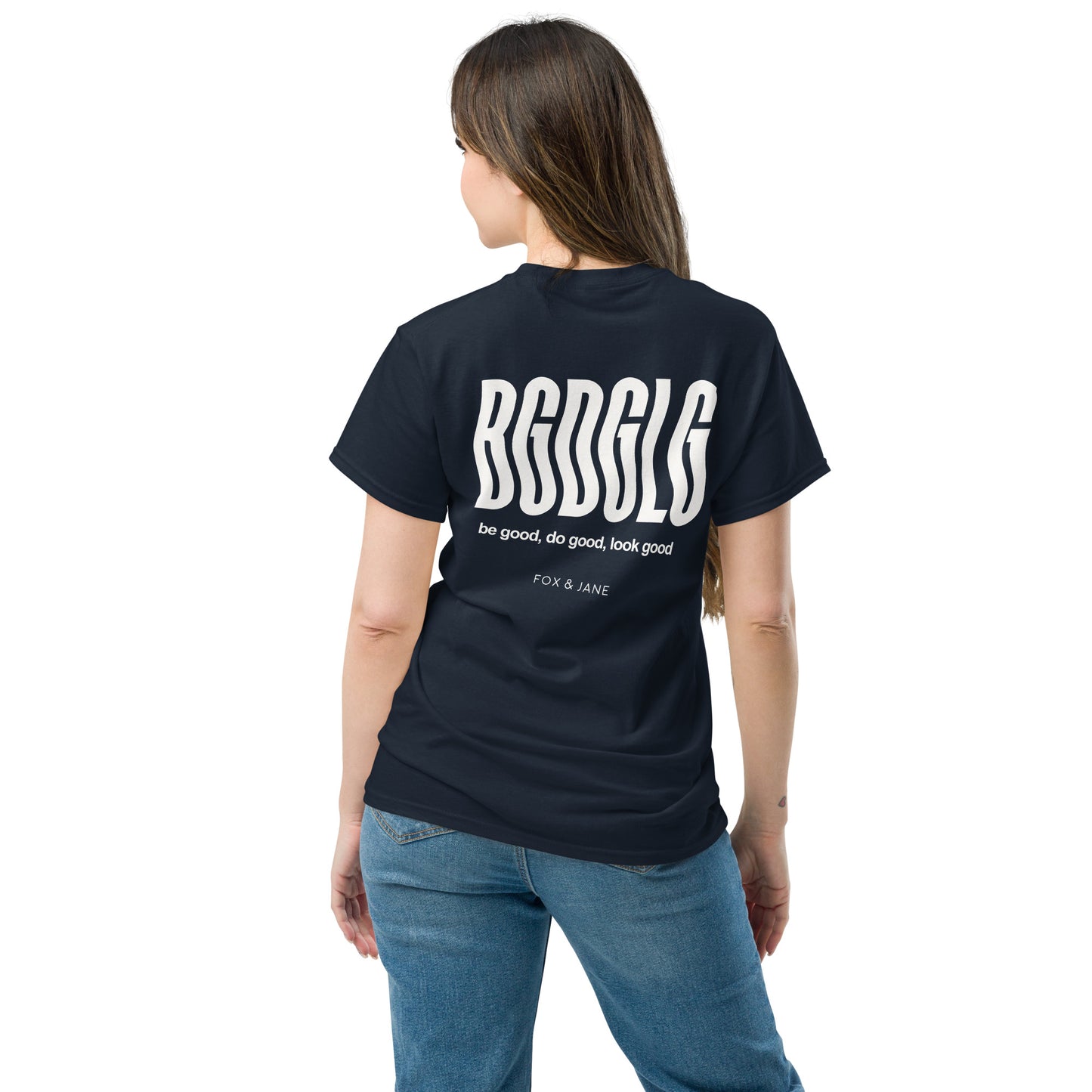 BGDGLG Unisex classic tee | Back Print | Off White