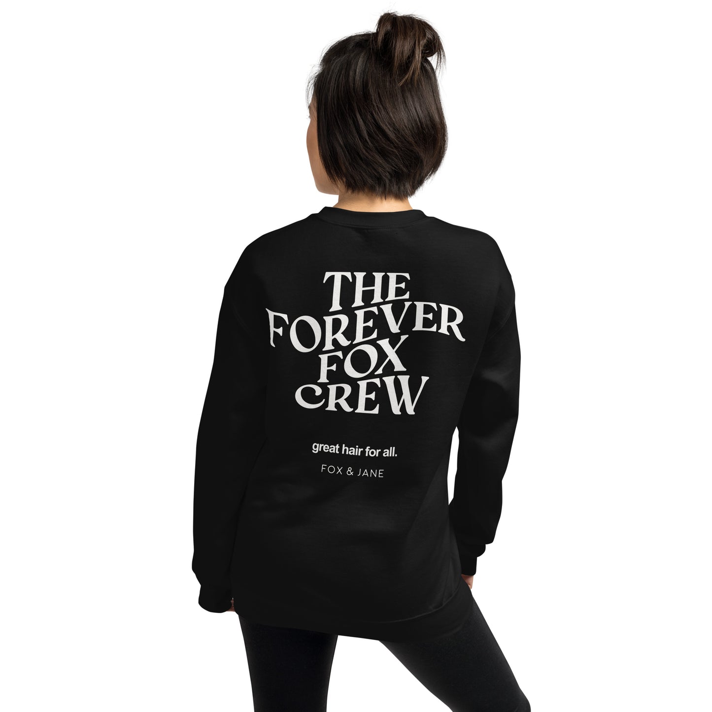 THE FOREVER FOX CREW Unisex Sweatshirt | Back Print | Off White