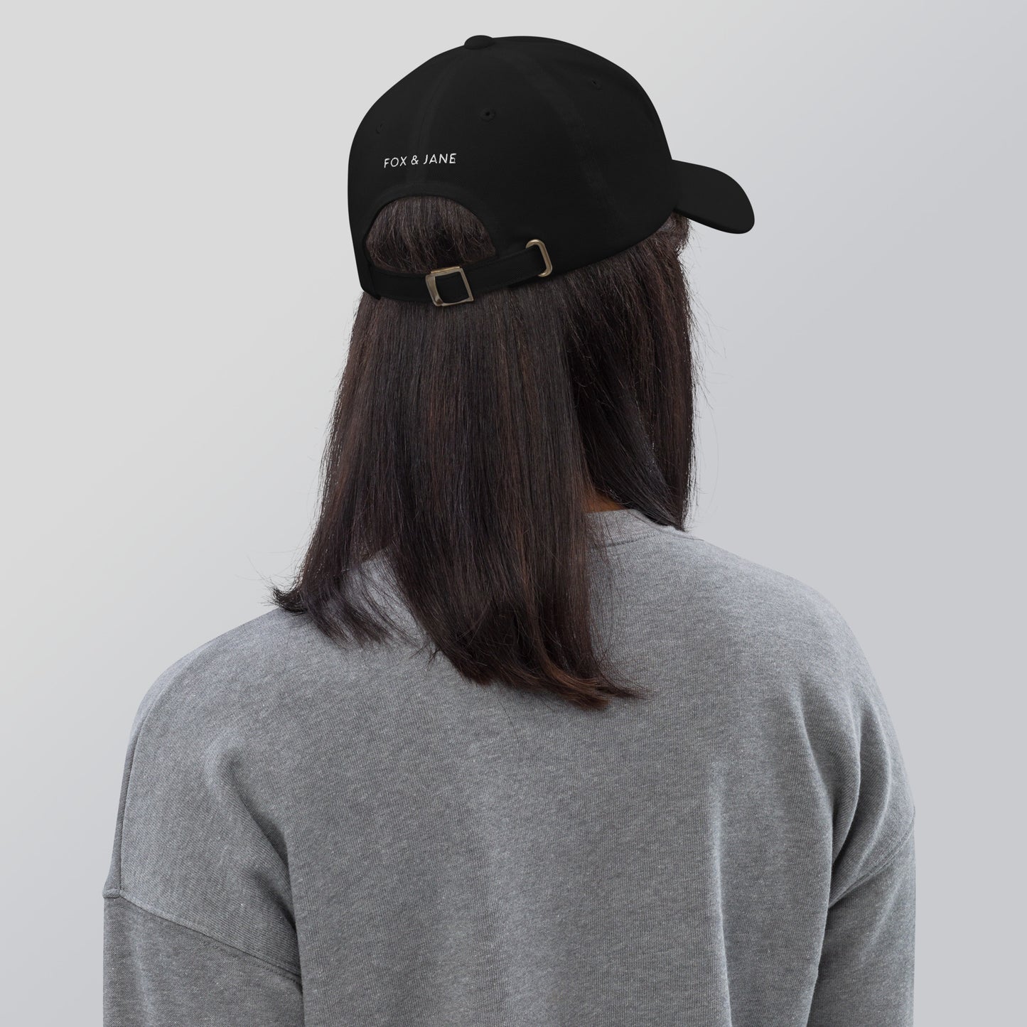 THE FOREVER FOX CREW Dad hat | Front & Back Embroidery | White