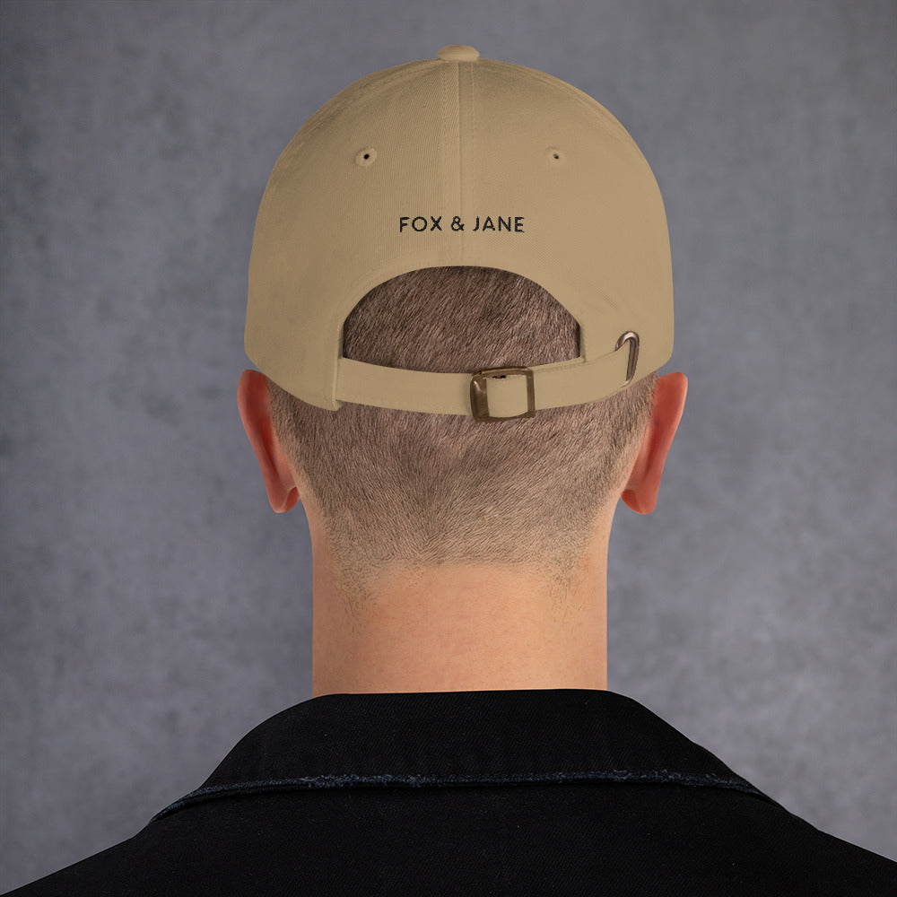 THE FOREVER FOX CREW Dad hat | Front & Back Embroidery | Black