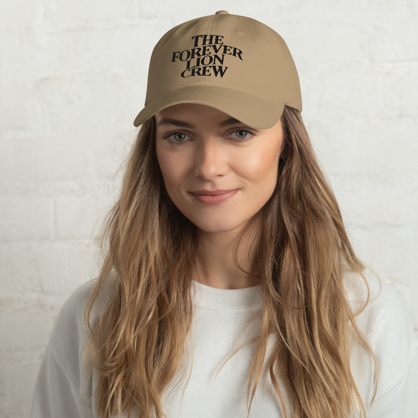 THE FOREVER LION CREW Dad hat | Front & Back Embroidery | Black