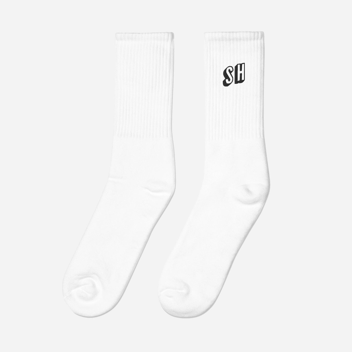 SKIN HABIT Embroidered socks | Outside Embroidery | Black