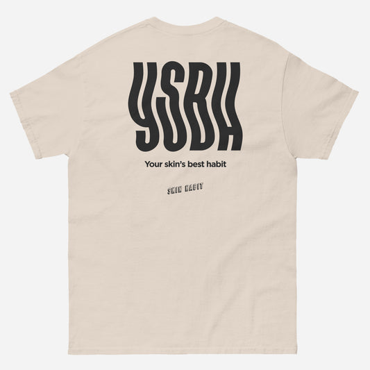 YSBH Unisex classic tee | Back Print | Off Black