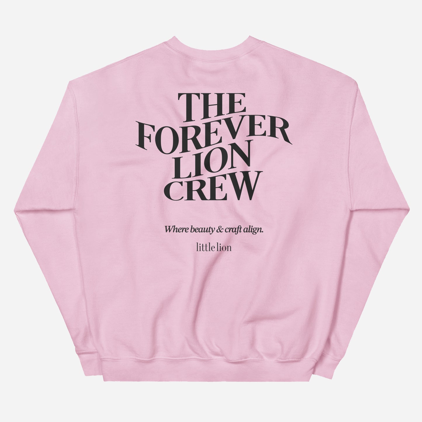 THE FOREVER LION CREW Unisex Sweatshirt | Back Print | Off Black