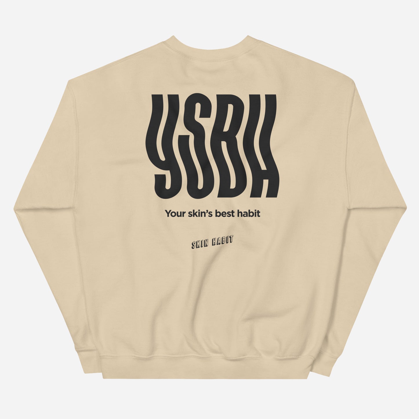 YSBH Unisex Sweatshirt | Front & Back Print | Off Black