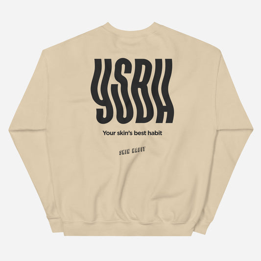 YSBH Unisex Sweatshirt | Front & Back Print | Off Black