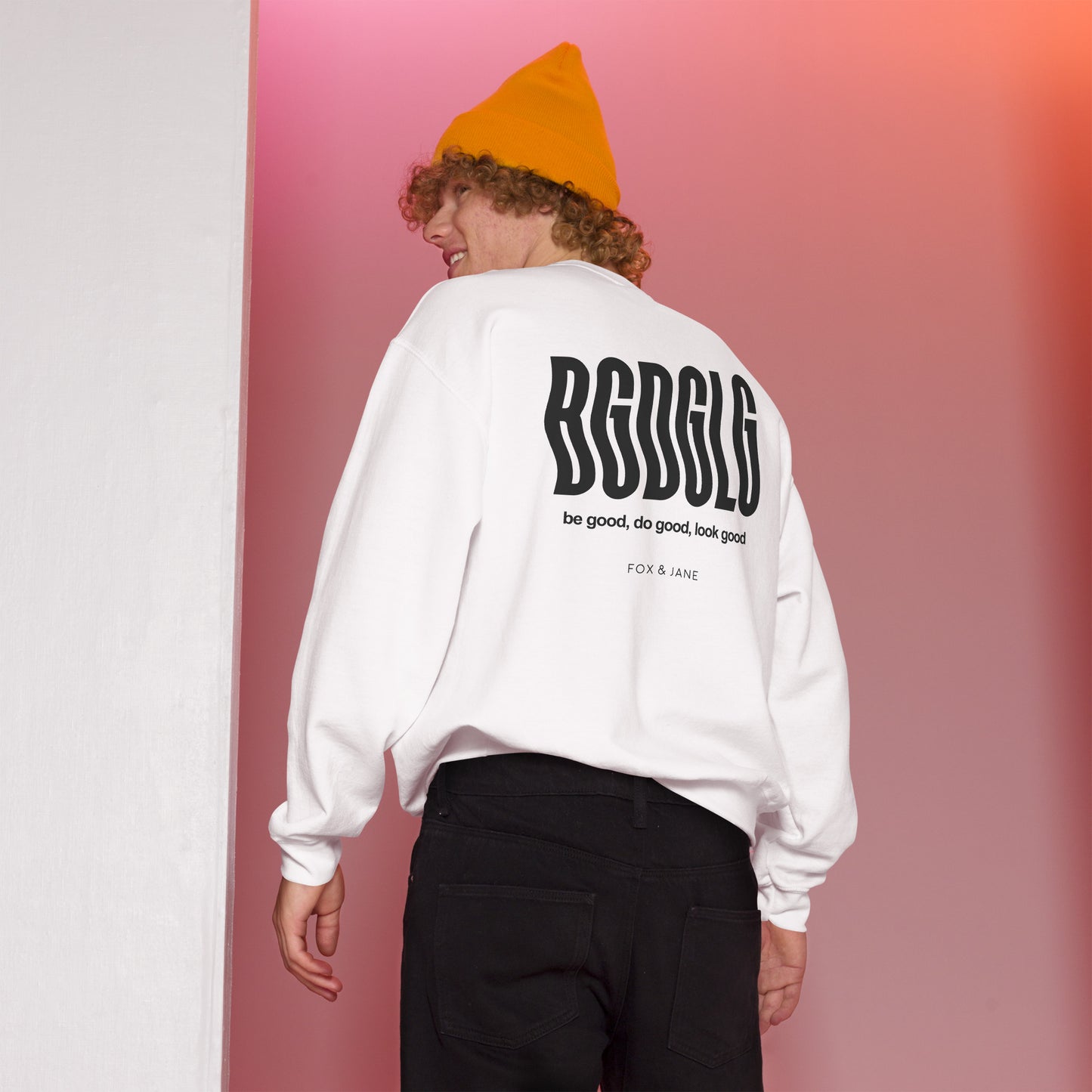 BGDGLG Unisex Sweatshirt | Front & Back Print | Off Black