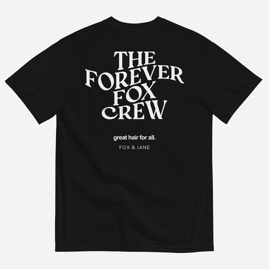 THE FOREVER FOX CREW Unisex garment-dyed heavyweight t-shirt | Back Print | Off White