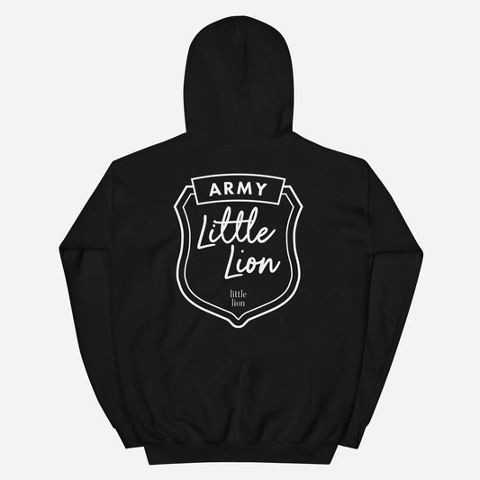 LITTLE LION ARMY Unisex Hoodie | Back Print | Off White