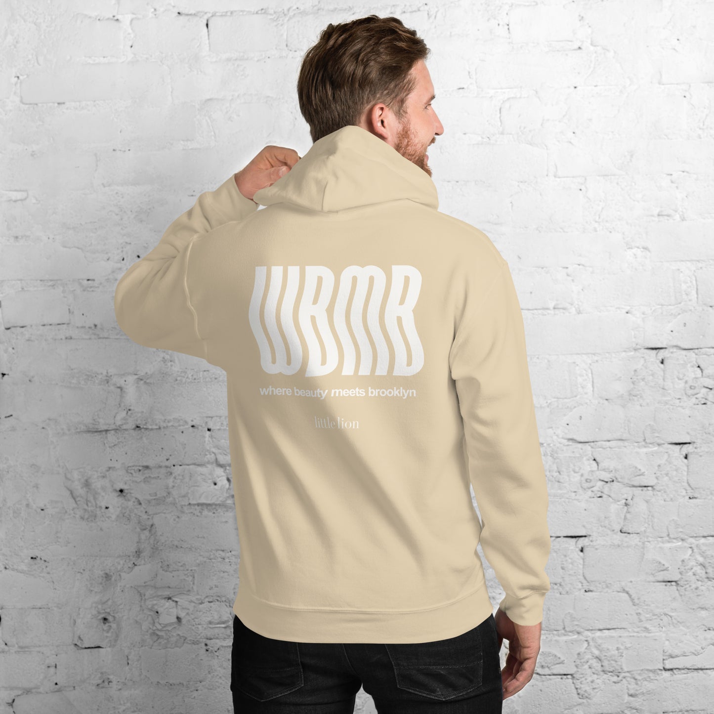 WBMB Unisex Hoodie | Front & Back Print | Off White