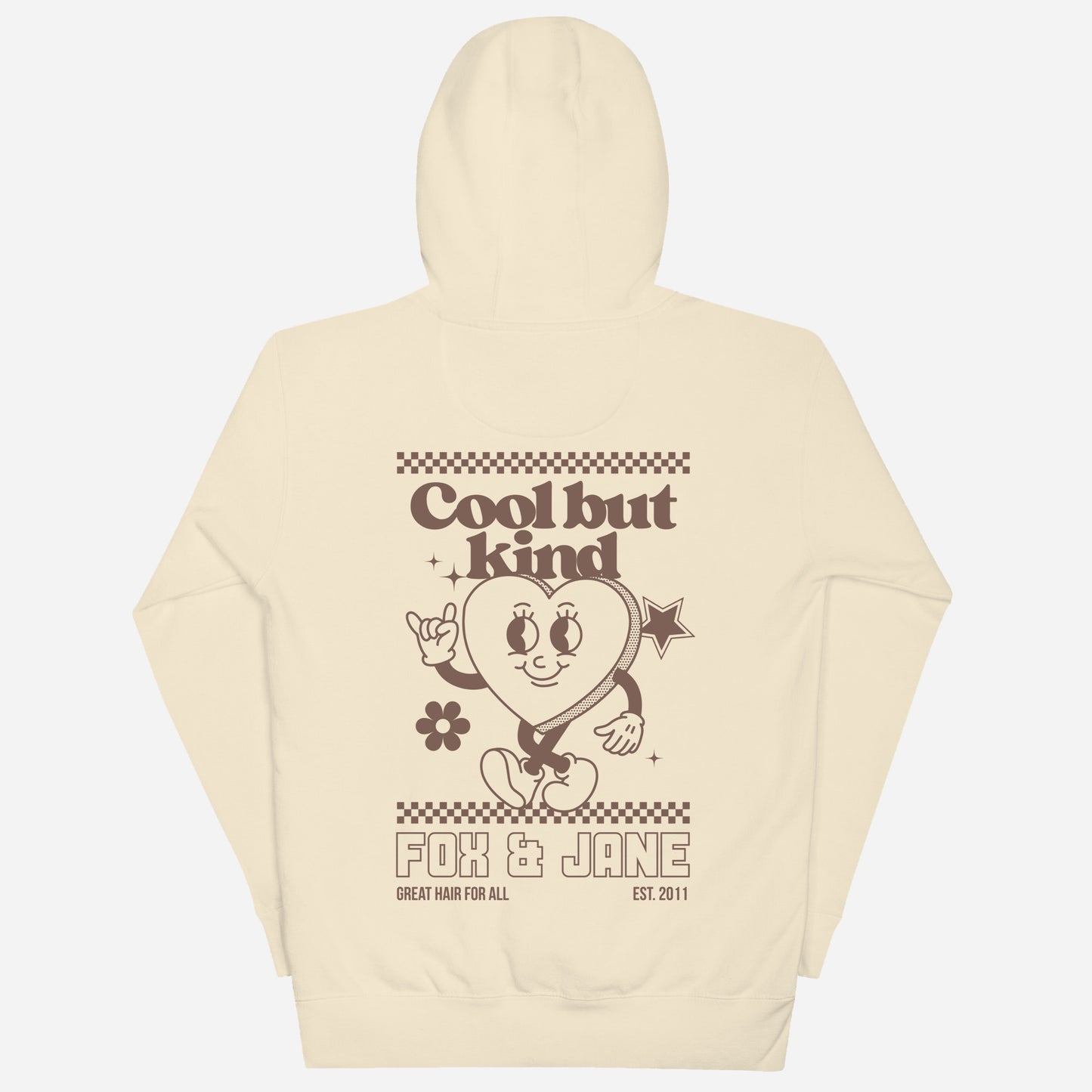 COOL BUT KIND Unisex Hoodie | Back Print | Brown