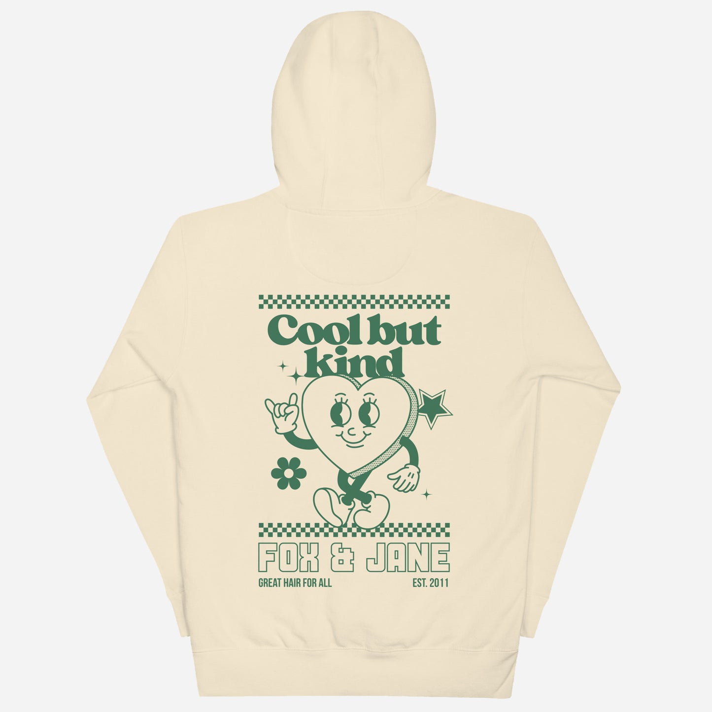 COOL BUT KIND Unisex Hoodie | Back Print | Green