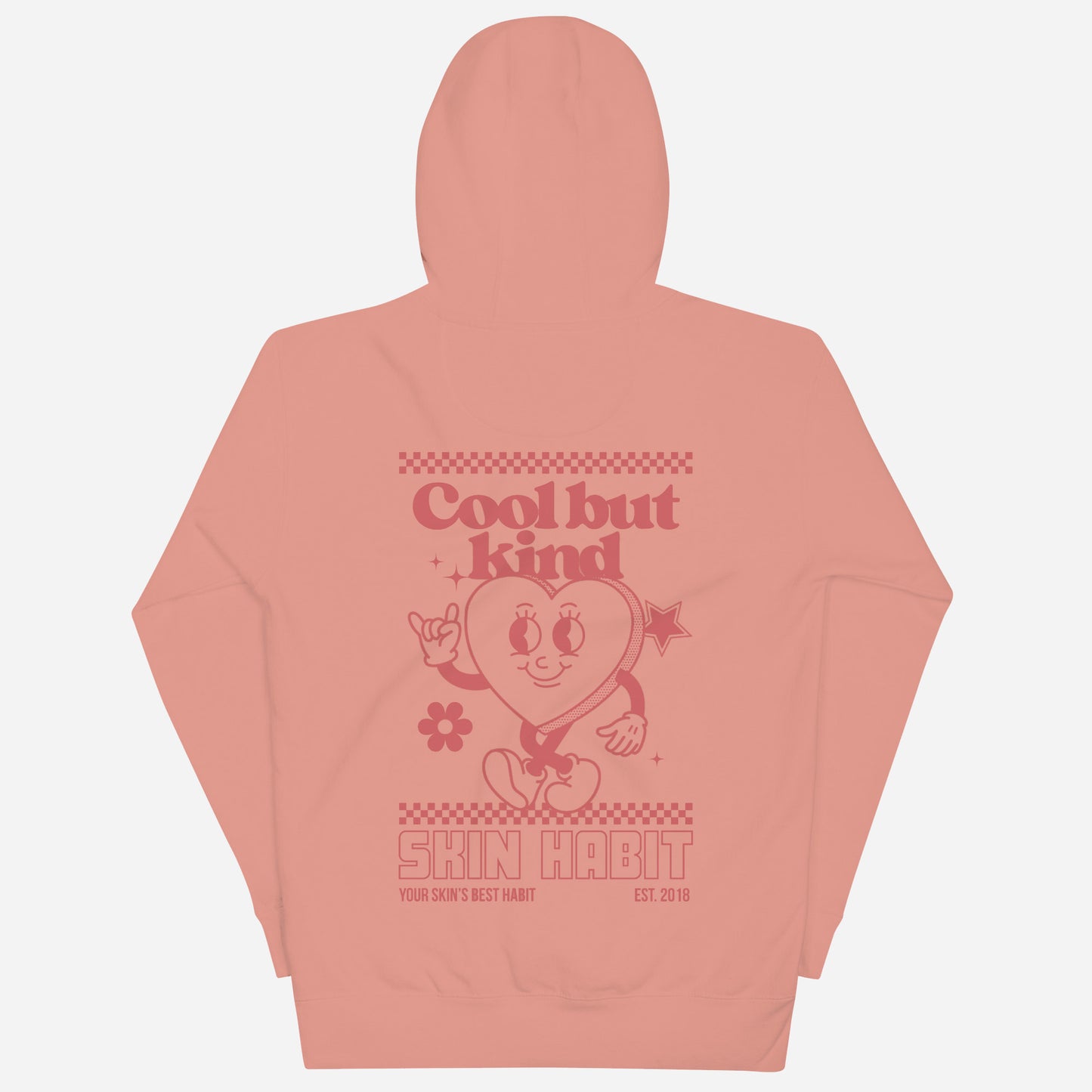 COOL BUT KIND Unisex Hoodie | Back Print | Dusty Rose