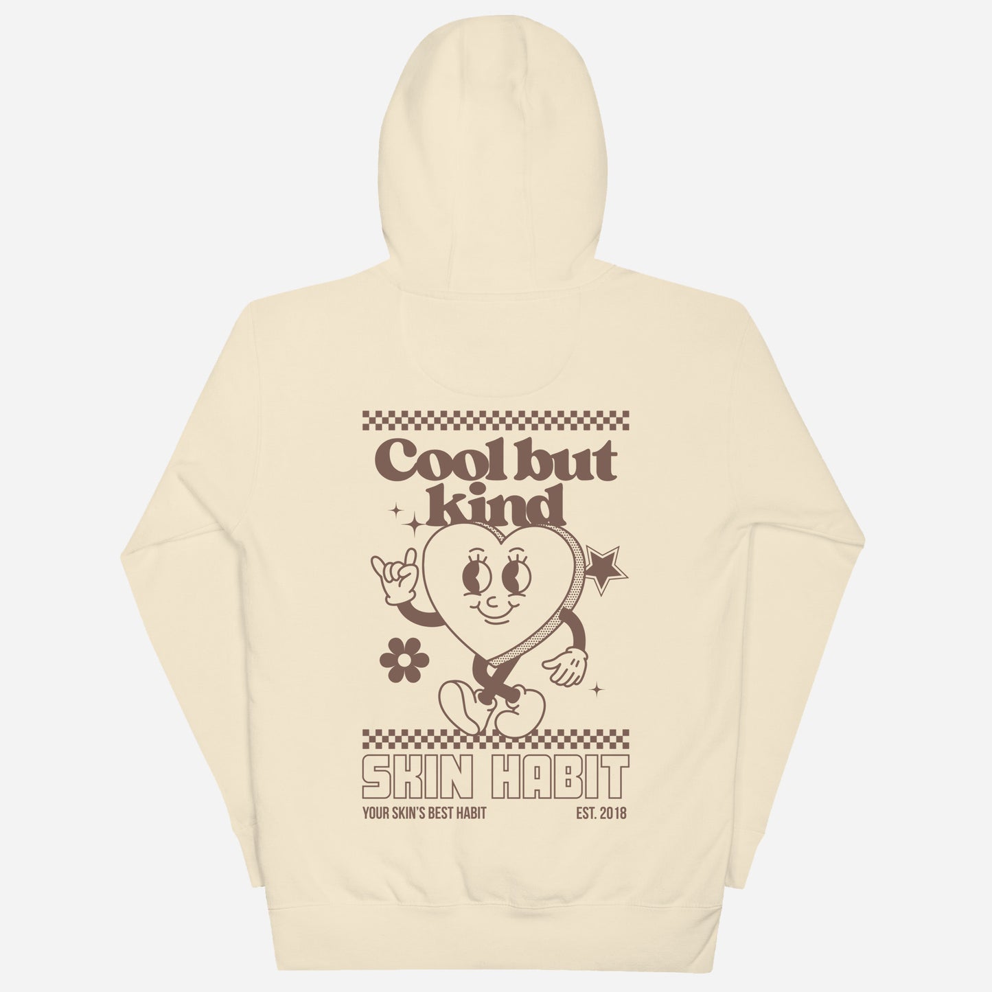 COOL BUT KIND Unisex Hoodie | Back Print | Brown