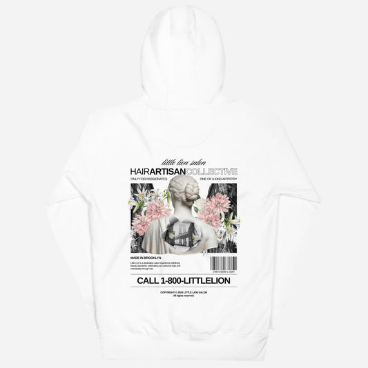 HAIR ARTISAN COLLECTIVE Unisex Hoodie | Back Print | Off Black